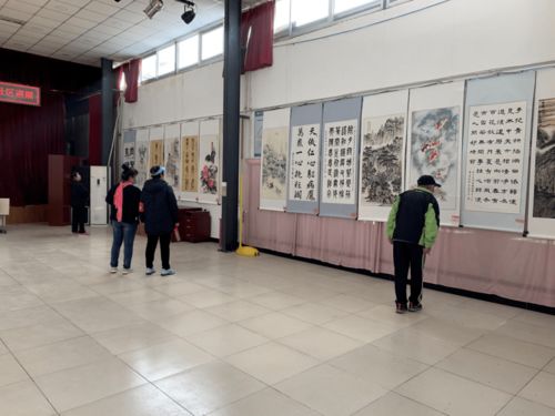 海淀区文化馆 北馆 学员书画作品在西北旺镇屯佃社区巡展